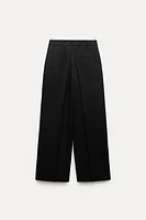 DOUBLE WAIST WIDE LEG PANTS