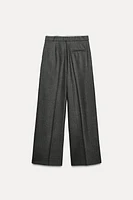 DOUBLE WAIST WIDE LEG PANTS