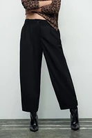 PANTS WITH DARTS AND ADJUSTABLE HEM