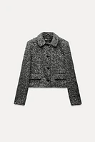 TEXTURED SEQUIN JACKET