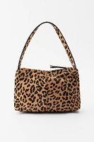 ANIMAL PRINT LEATHER MINI BAG