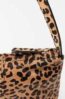 ANIMAL PRINT LEATHER MINI BAG