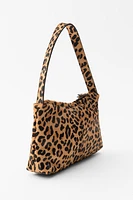 ANIMAL PRINT LEATHER MINI BAG