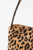 ANIMAL PRINT LEATHER MINI BAG