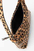 ANIMAL PRINT LEATHER MINI BAG