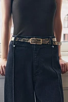 ANIMAL PRINT THIN BELT