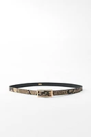 ANIMAL PRINT THIN BELT