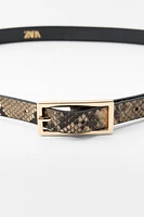 ANIMAL PRINT THIN BELT