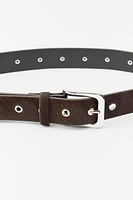 STUDDED LEATHER BELT