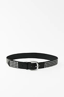 STUDDED LEATHER BELT