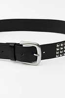 STUDDED LEATHER BELT