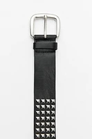 STUDDED LEATHER BELT