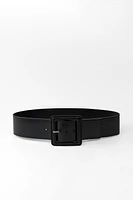 LINED BUCKLE LEATHER BELT