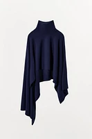 SHORT WOOL BLEND CAPE