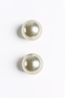 FAUX PEARL MAXI EARRINGS