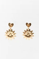 HEART SUN EARRINGS