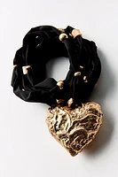 FABRIC HEART NECKLACE