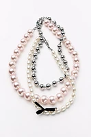 3-PACK OF PEARL NECKLACES