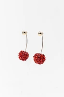 SPARKLY CHERRY EARRINGS