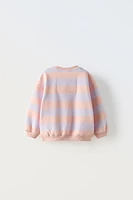 WIDE STRIPE SWEATSHIRT