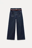 HIGH-WAISTED Z1975 CROPPED WIDE LEG JEANS