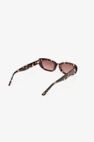 OVAL TORTOISESHELL SUNGLASSES