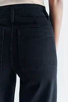 ZW COLLECTION HIGH WAIST MARINE STRAIGHT JEANS