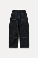 ZW COLLECTION HIGH WAIST CARPENTER JEANS