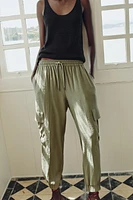 ELASTIC WAIST CARGO PANTS