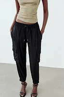 ELASTIC WAIST CARGO PANTS