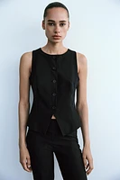 TAILORED VEST TOP