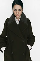 WOOL BLEND COAT ZW COLLECTION