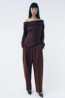 WIDE FIT PANTS WITH DARTS ZW COLLECTION