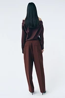 WIDE FIT PANTS WITH DARTS ZW COLLECTION