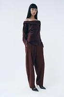 WIDE FIT PANTS WITH DARTS ZW COLLECTION