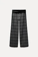 PLAID SASH PANTS ZW COLLECTION