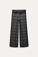 PLAID SASH PANTS ZW COLLECTION