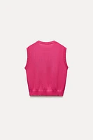 PLAIN RIB KNIT TOP