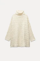 OPEN KNIT SWEATER PONCHO