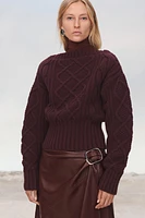 100% WOOL KNIT SWEATER