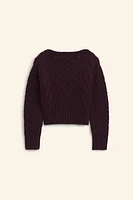 100% WOOL KNIT SWEATER