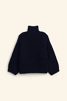 100% WOOL KNIT SWEATER