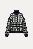 JACQUARD KNIT SWEATER