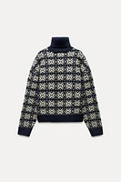 JACQUARD KNIT SWEATER