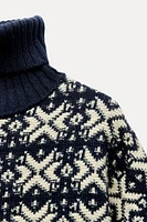 JACQUARD KNIT SWEATER