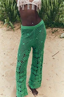 CROCHET KNIT PANTS