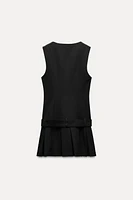 SHORT PLEATED DRESS