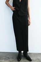 MIDI SKIRT WITH SLIT