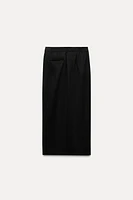 MIDI SKIRT WITH SLIT