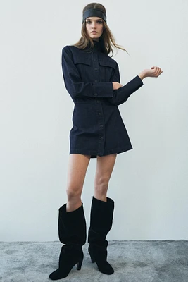 POCKET DENIM DRESS ZW COLLECTION